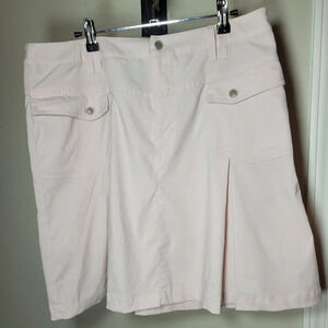 Athleta Pink Nylon Athletic Knee Length Skirt sz 12
